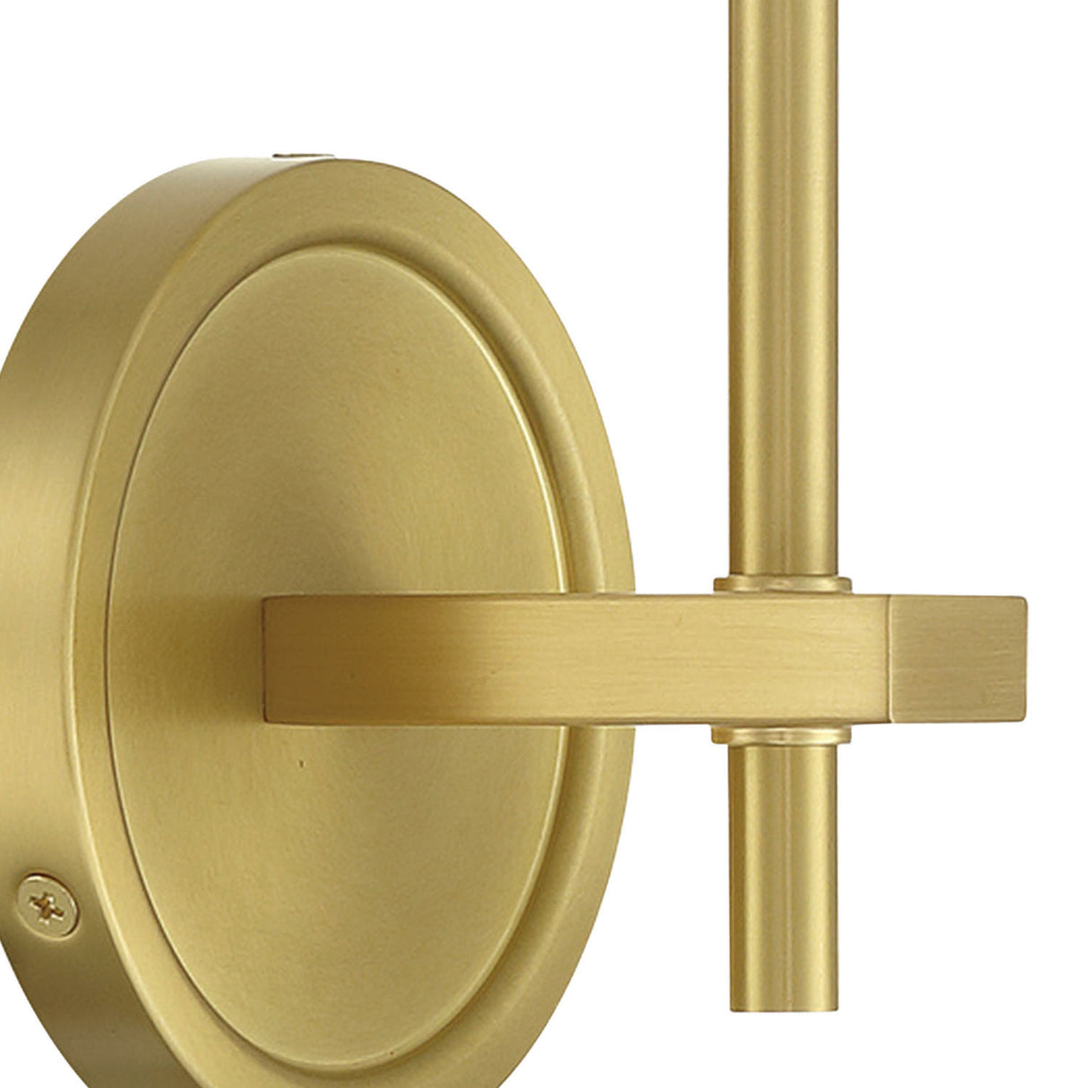 Silas Wall Sconce 11", Soft Brass and Faceted Crystal