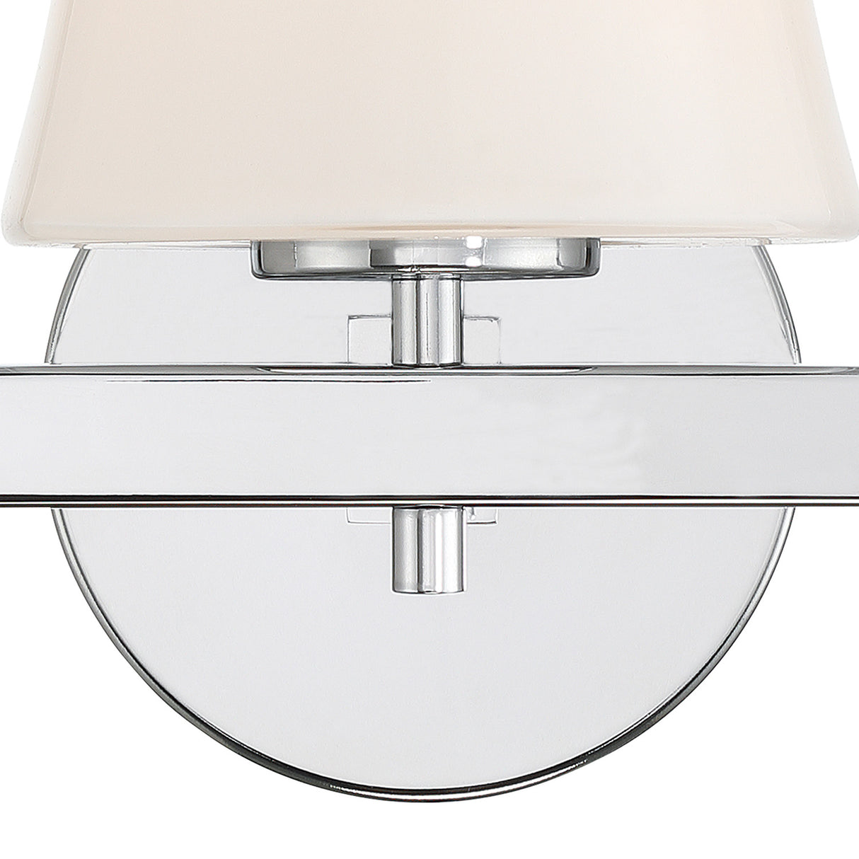 Atticus 3 Light Vanity, Chrome and Opal Glass