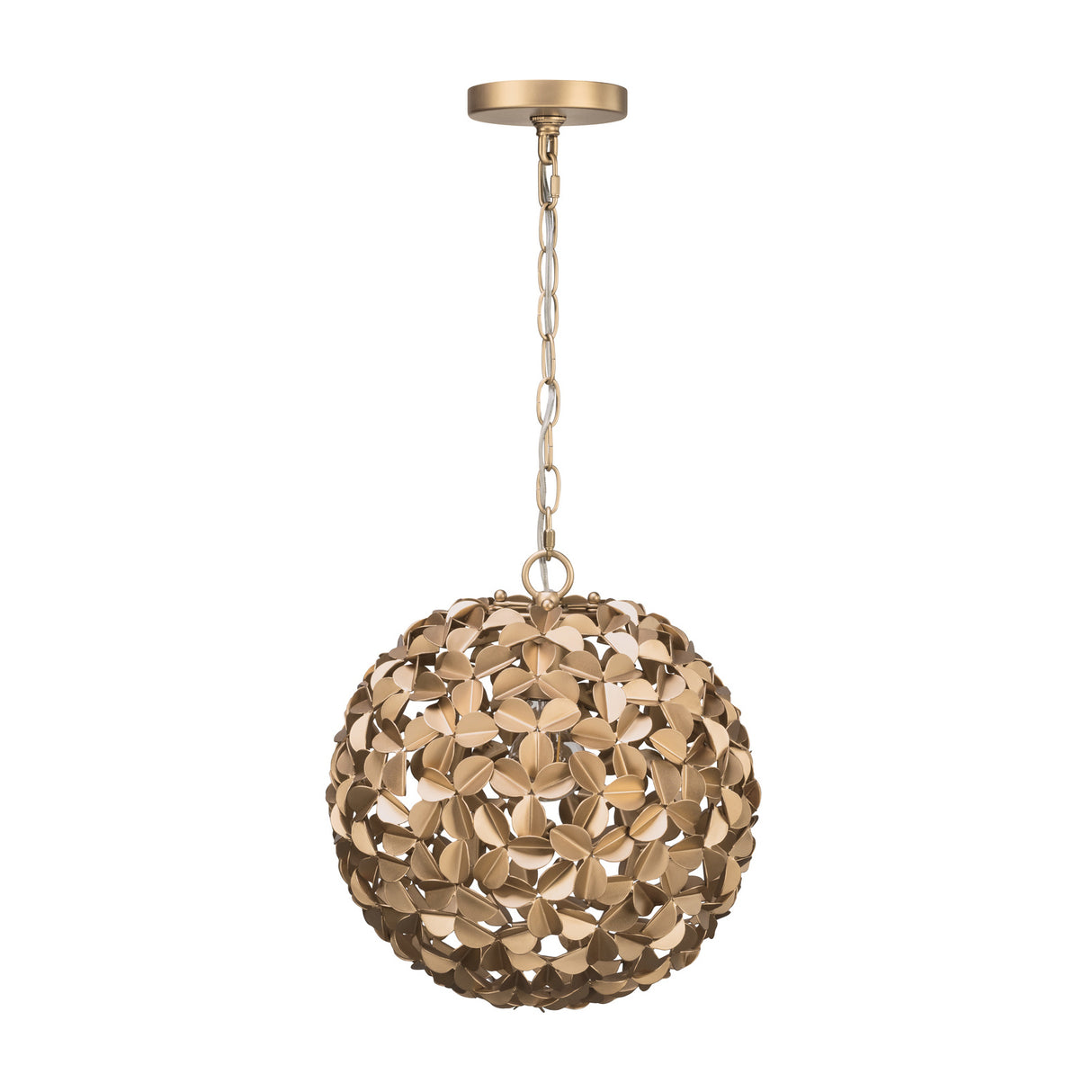 Florence Pendant 13", Soft Brass