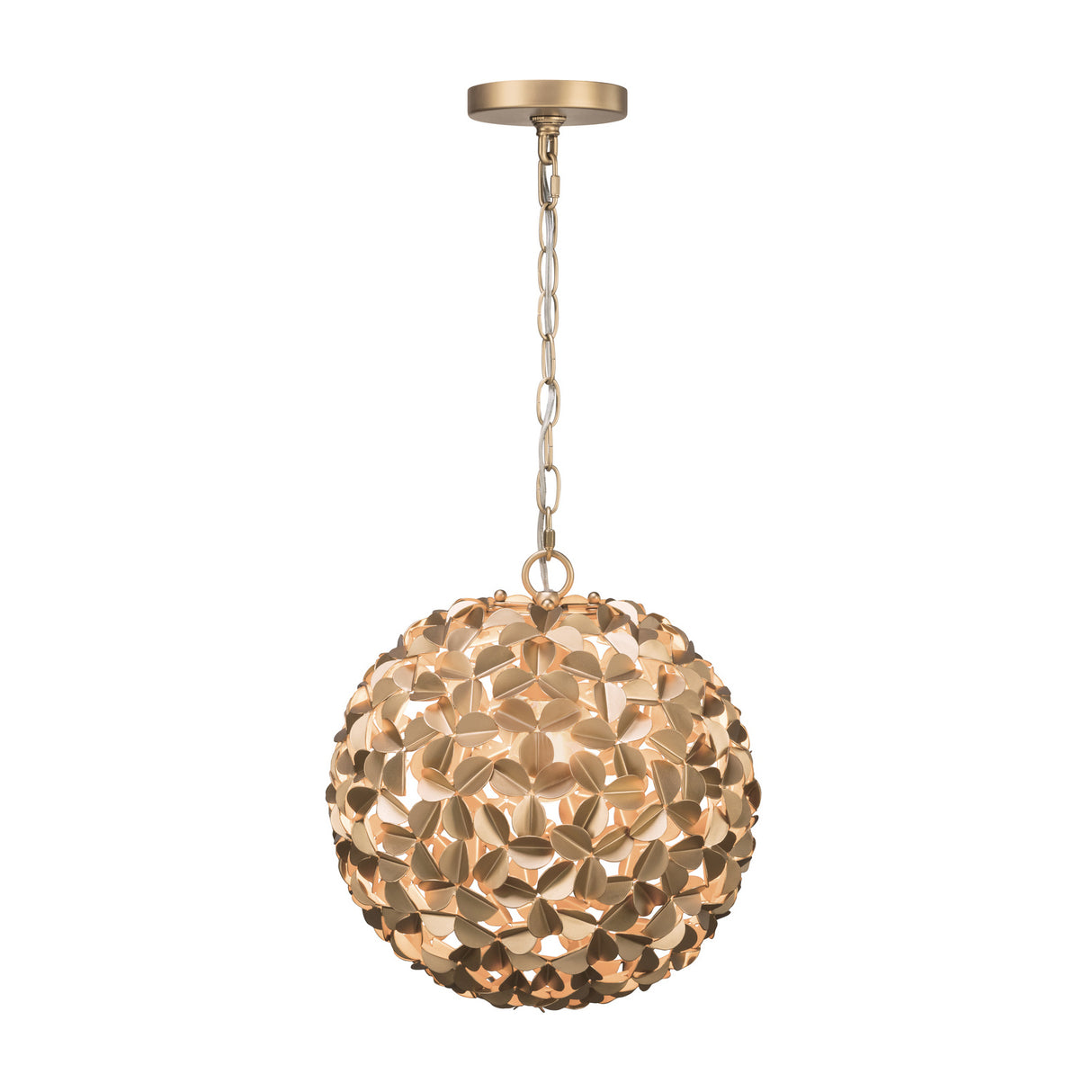 Florence Pendant 13", Soft Brass