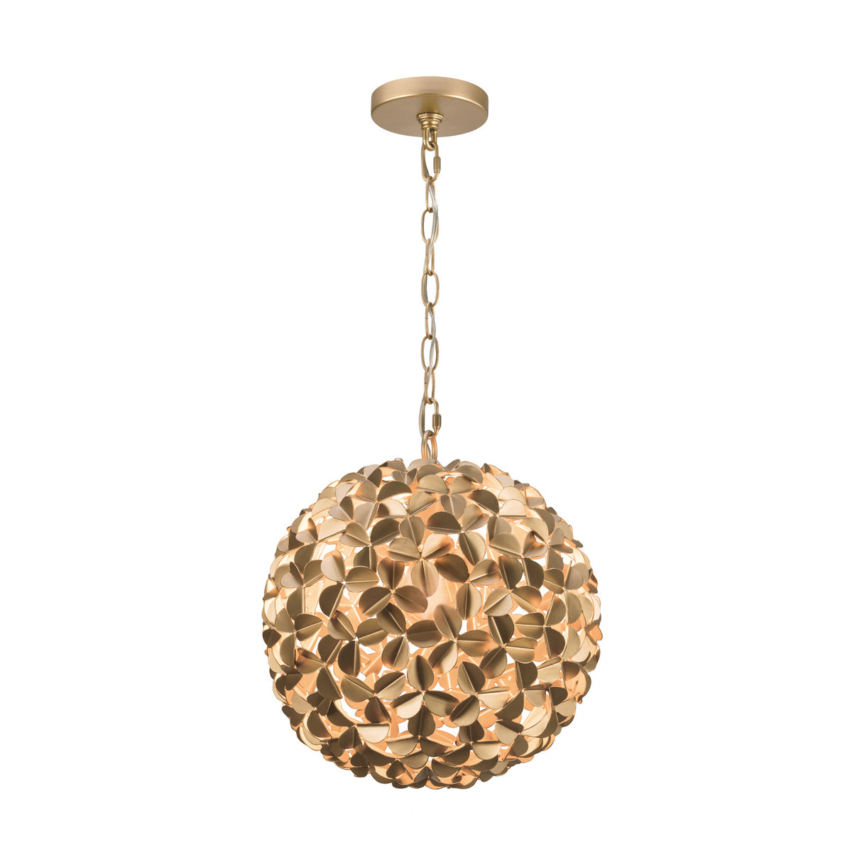 Florence Pendant 13", Soft Brass