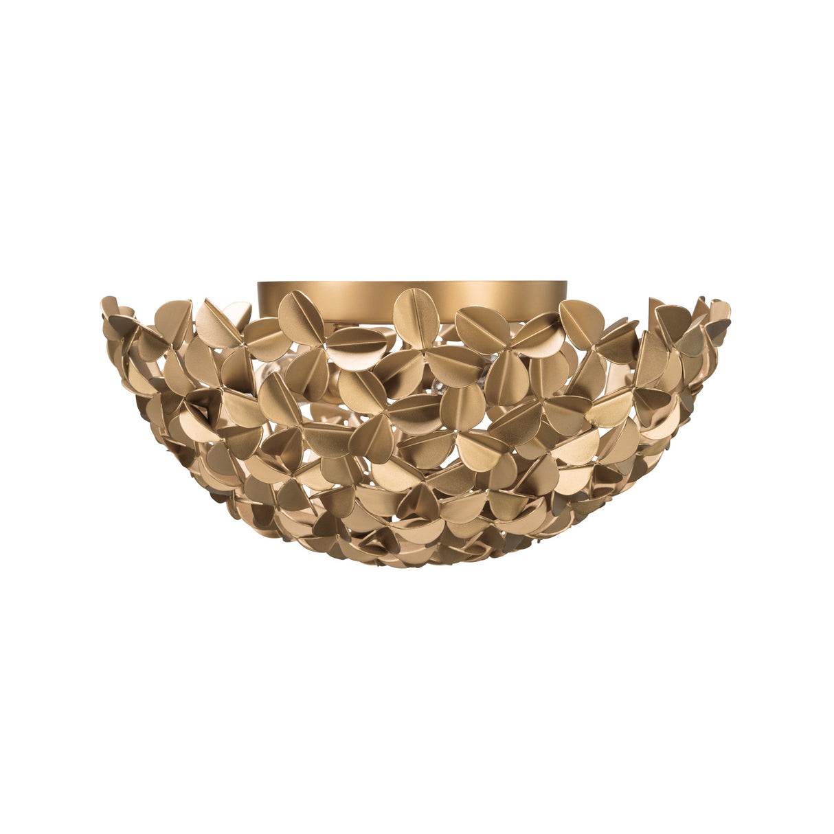 Florence Flush Mount 16", Soft Brass