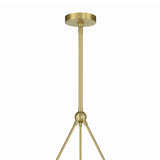 Arlo 10 Light Ring Chandelier 35", Soft Brass and Alabaster