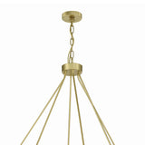 Arlo 30 Light Two-Tier Ring Chandelier 59", Soft Brass and Alabaster