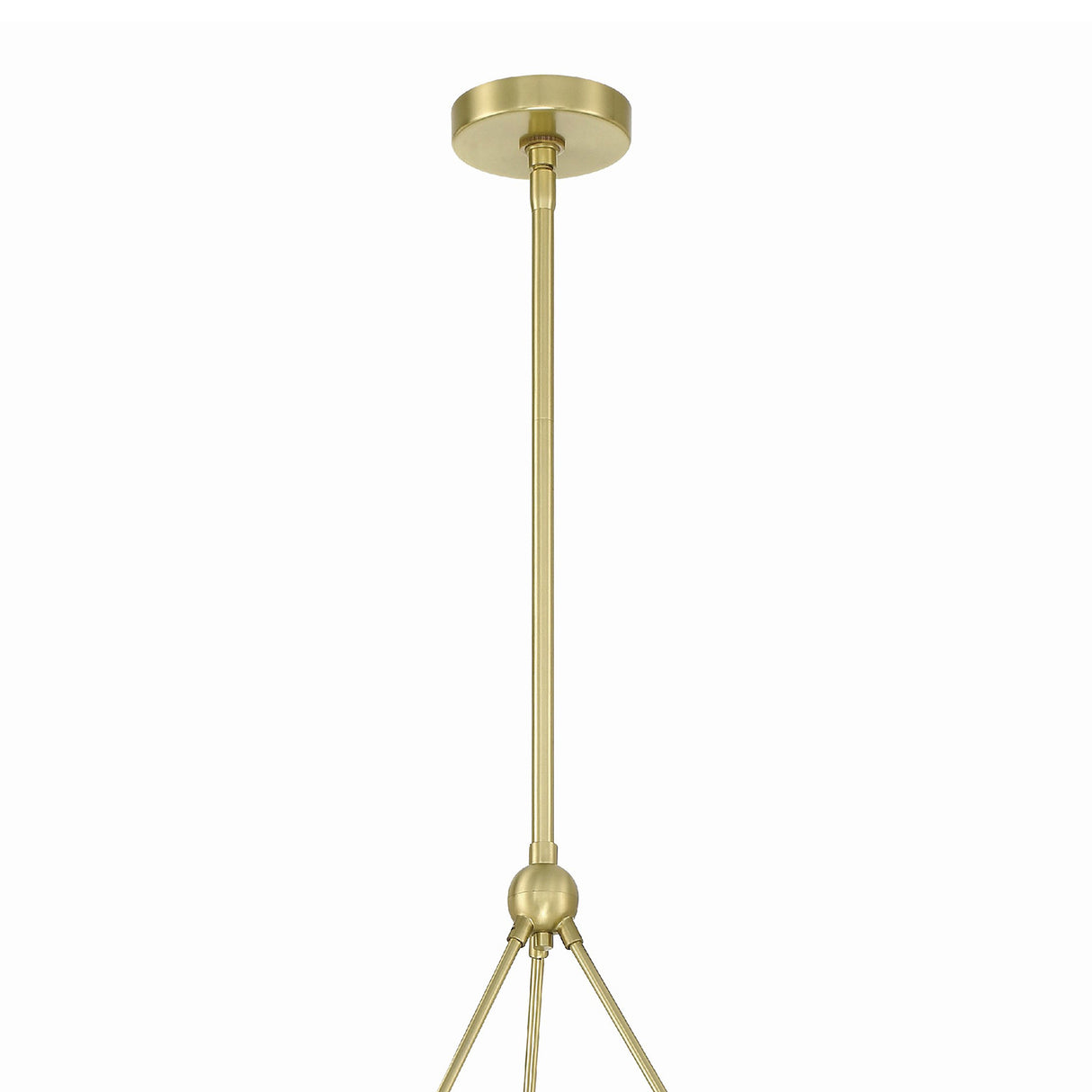 Silas 10 Light Ring Chandelier 36", Soft Brass and Faceted Crystal