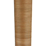 Arcadia Floor Lamp 68", Aged Brass and Rattan