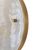 Ovina Wall Sconce 10", Patina Brass and Art Glass