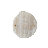 Ovina Wall Sconce 10", Patina Brass and Art Glass