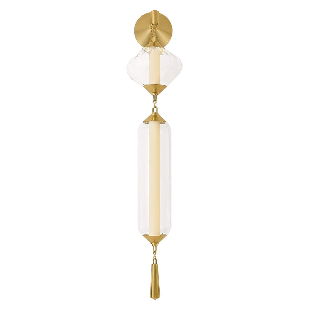 Reina LED Wall Sconce 42", Brass