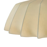 Winthrop Fabric Pendant, Large 32", Patina Brass and Wood