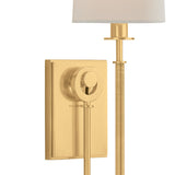 Pratt Single Wall Sconce 21", Aged Brass