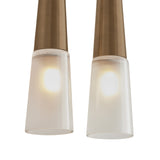 Pallas Wall Sconce 16", Patina Brass and Rattan