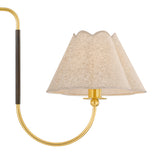 Sara 2 Light Linear Pendant 42", Aged Brass and Bronze