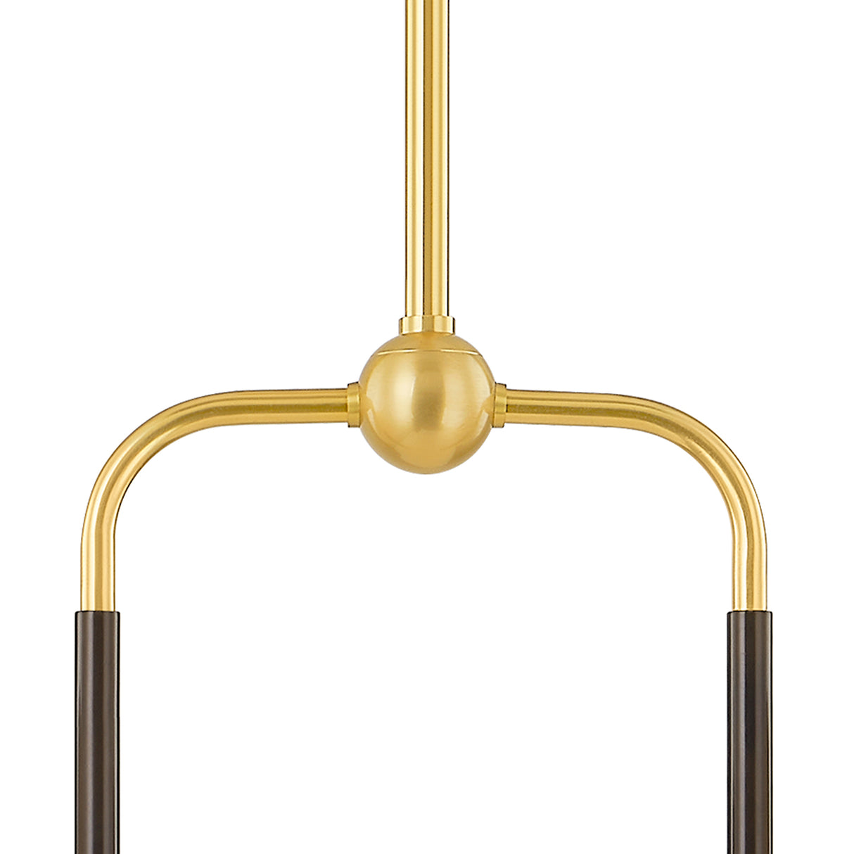 Sara 2 Light Linear Pendant 42", Aged Brass and Bronze