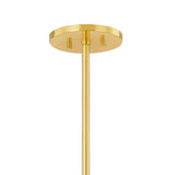 Sara 2 Light Linear Pendant 42", Aged Brass and Bronze