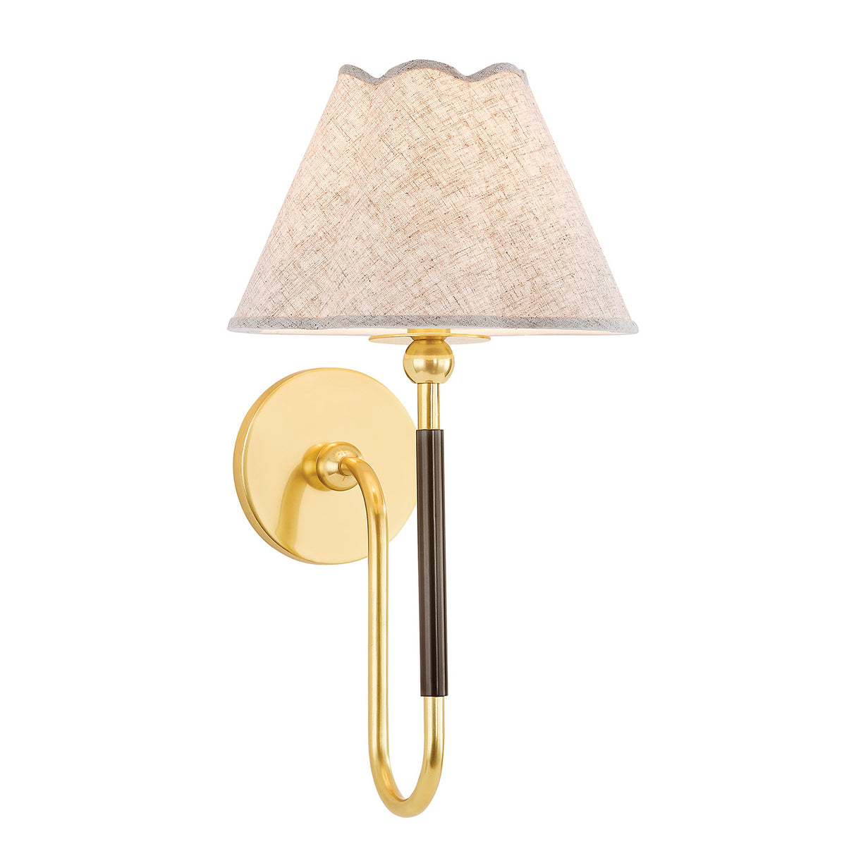 Sara Wall Sconce 17", Aged Brass and Bronze