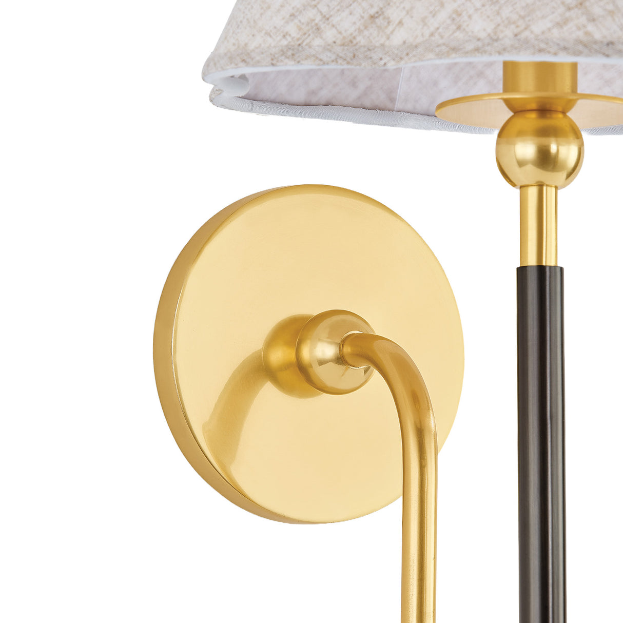 Sara Wall Sconce 17", Aged Brass and Bronze