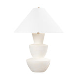 Andrea Table Lamp 27", Whitewashed Ceramic