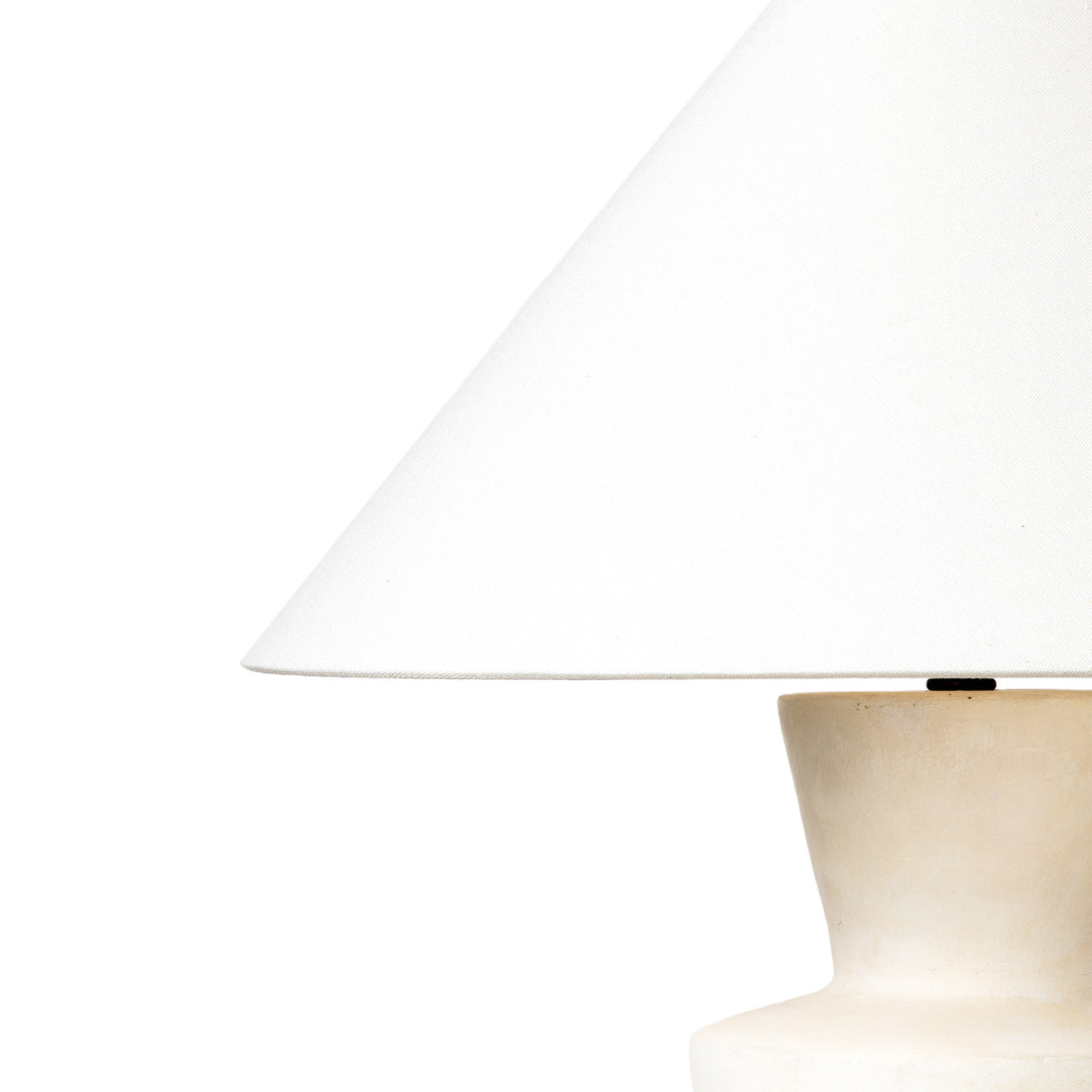 Andrea Table Lamp 27", Whitewashed Ceramic