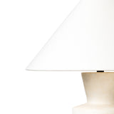 Andrea Table Lamp 27", Whitewashed Ceramic