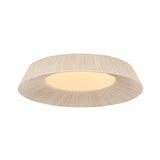 Callen Large LED Flush Mount 24", Natural Rope and Gold Leaf