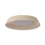 Callen Large LED Flush Mount 24", Natural Rope and Gold Leaf