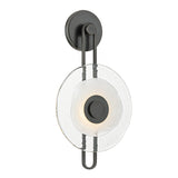 Quella LED Wall Sconce 18", Old Bronze and Piastre Glass