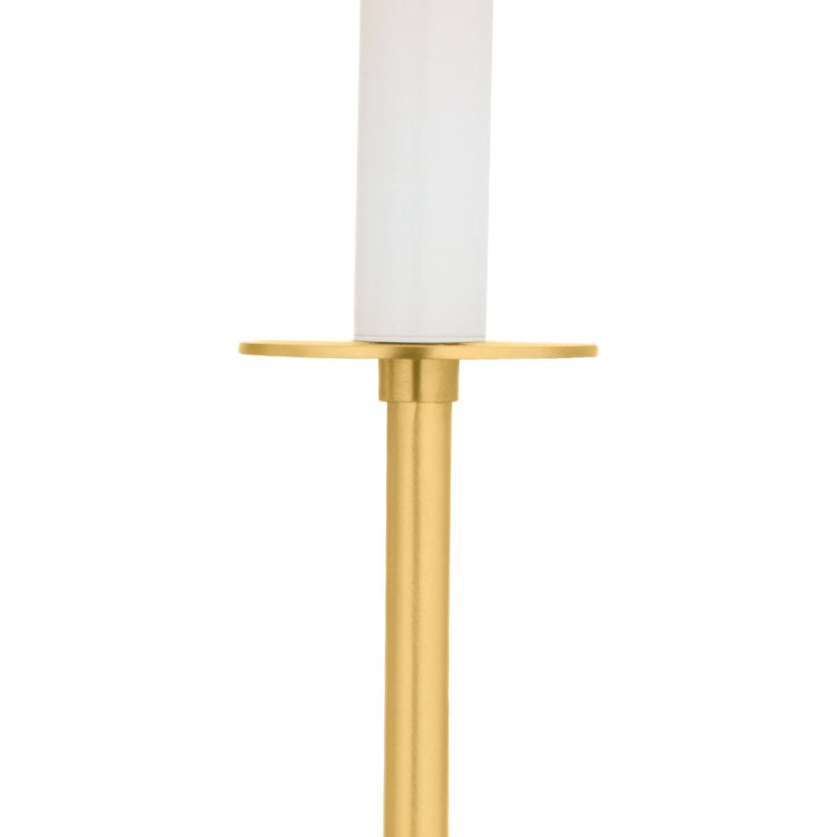 Whitney Double Wall Sconce 20", Aged Brass and White Linen