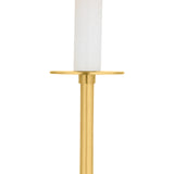 Whitney Double Wall Sconce 20", Aged Brass and White Linen
