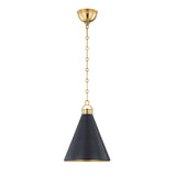 Ambrose Small Pendant 10", Urban Bronze and Aged Brass
