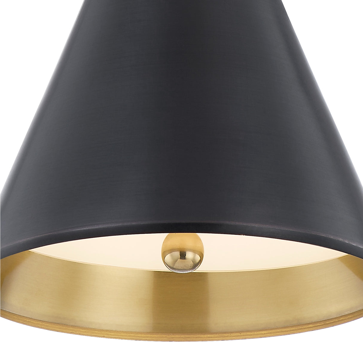 Ambrose Small Pendant 10", Urban Bronze and Aged Brass