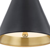 Ambrose Small Pendant 10", Urban Bronze and Aged Brass