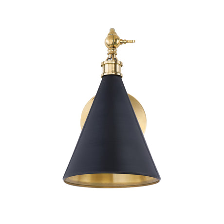 Ambrose Adjustable Wall Sconce, Urban Bronze and Aged Brass