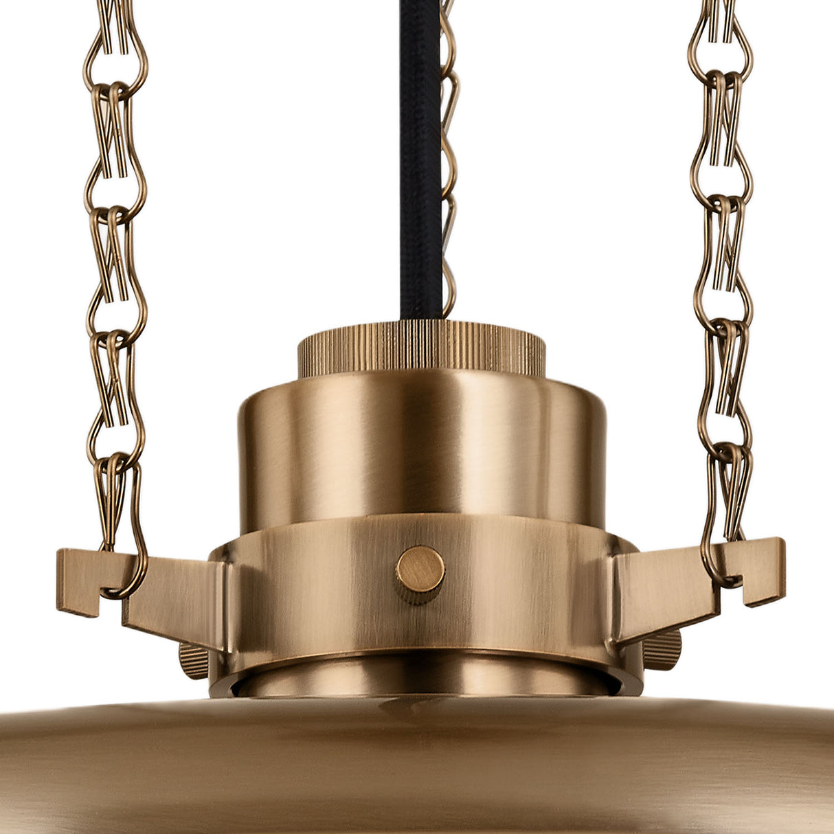 Titan Medium Pendant 16", Patina Brass