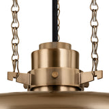 Titan Medium Pendant 16", Patina Brass