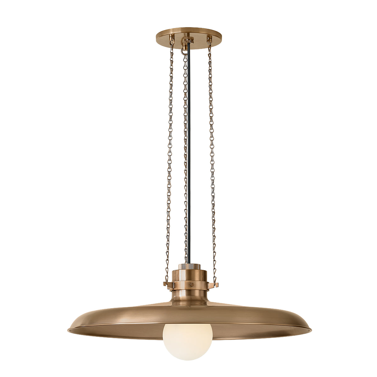 Titan Large Pendant 24", Patina Brass