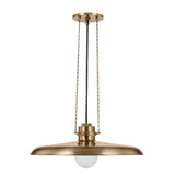 Titan Large Pendant 24", Patina Brass