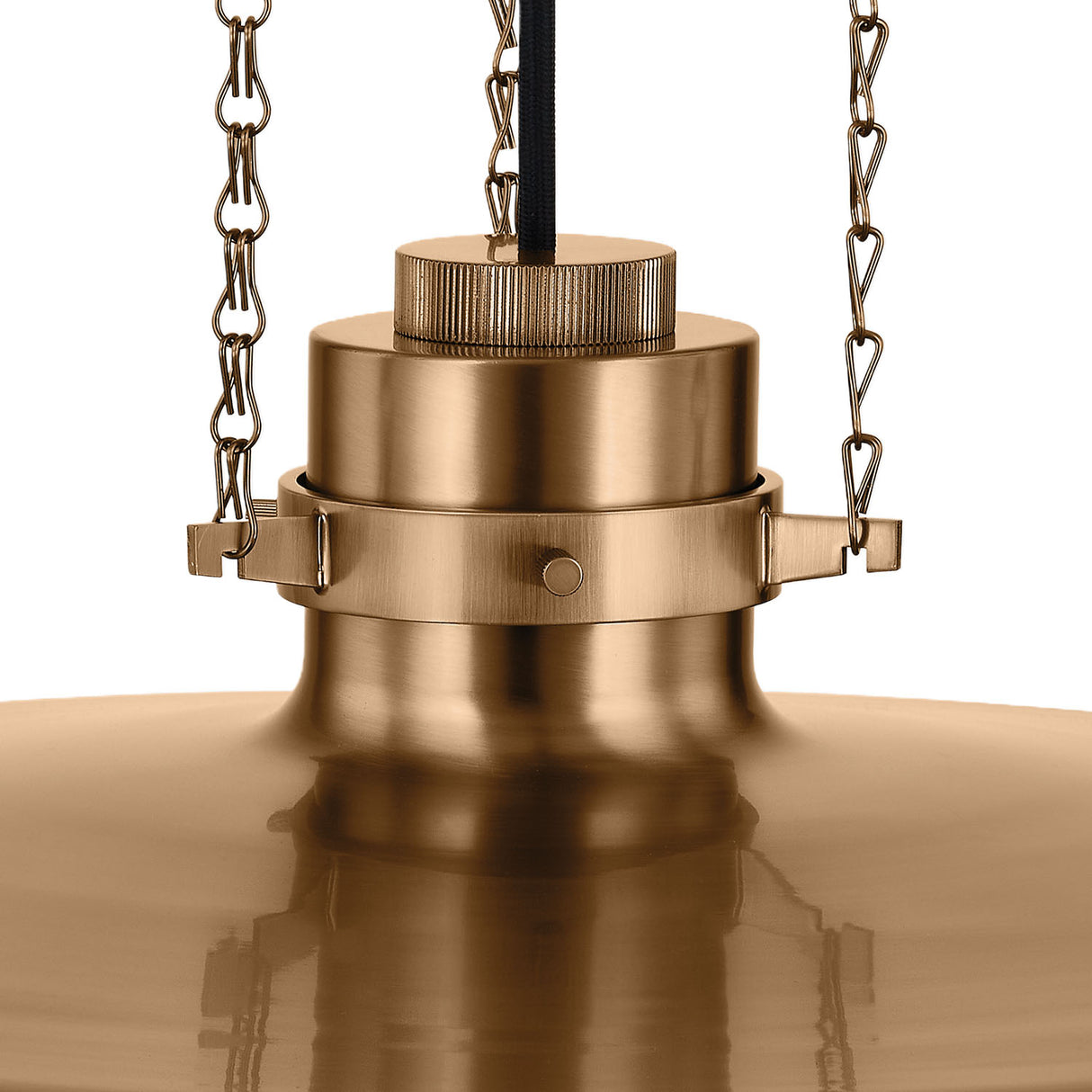 Titan Large Pendant 24", Patina Brass