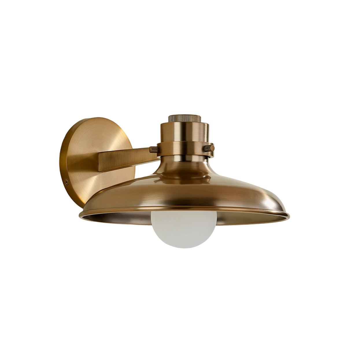 Titan 7" Wall Sconce, Patina Brass