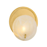 Philo Wall Sconce 12", Gold Leaf and Art Glass