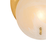 Philo Wall Sconce 12", Gold Leaf and Art Glass