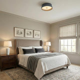 Lark Medium LED Flush Mount 16", Slate
