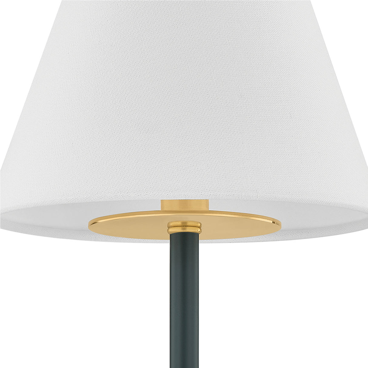 Cicero Wall Sconce 17", Forest Green and Aged Brass