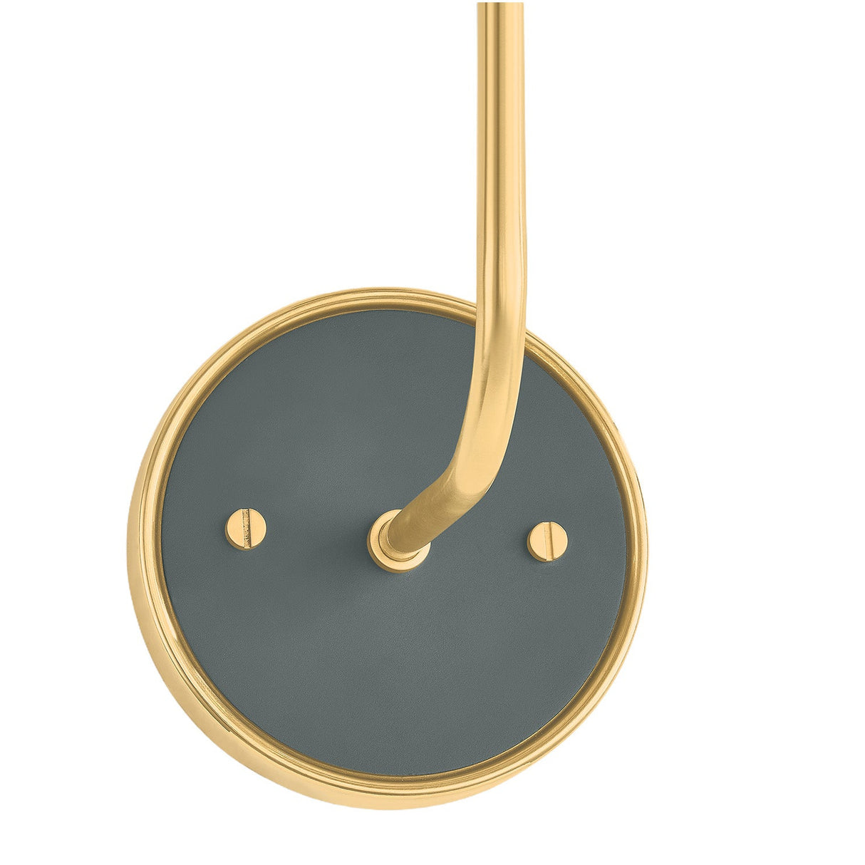 Cicero Wall Sconce 17", Forest Green and Aged Brass