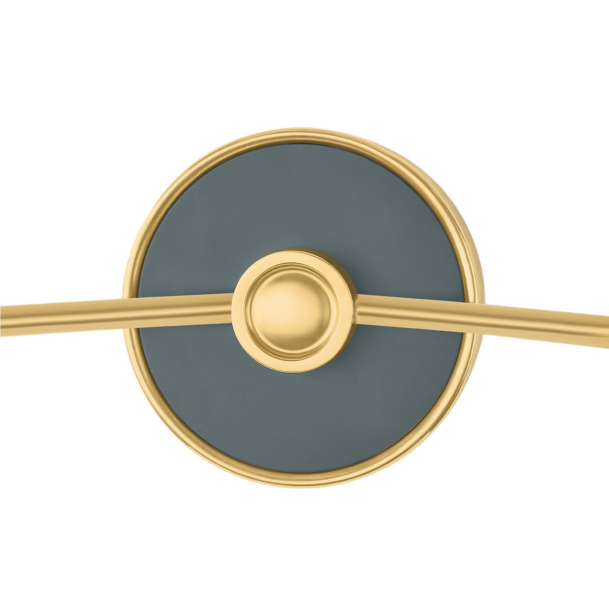 Cicero Double Wall Sconce 16", Forest Green and Aged Brass