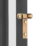 Dante Outdoor Wall Light, Large 24", Black and Patina Brass