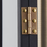 Dante Outdoor Wall Light, Extra Large 30", Black and Patina Brass