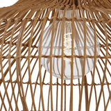 Jaffa Large Pendant 28", Rattan and Patina Brass