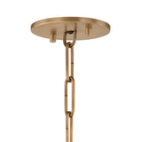 Jaffa Large Pendant 28", Rattan and Patina Brass