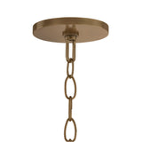 Santiago Extra Large Pendant 36", Natural and Patina Brass